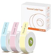 Rongta R5 Label Maker Tape, 14x40mm (0.55"x1.57"), Standard Laminated Thermal Label Tape Replacem...