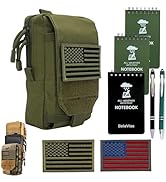 BellaVitas Tactical Pouch Small Notebook Cover EDC Utility Bag Tool Pouch Phone Pouch Holder with...