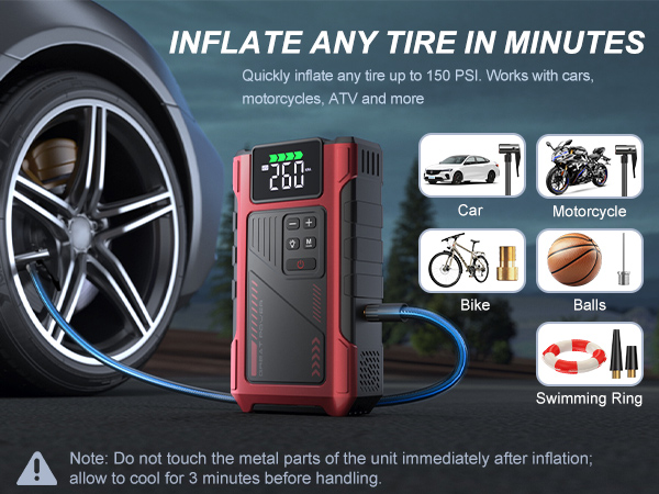 battery charger car jump starter