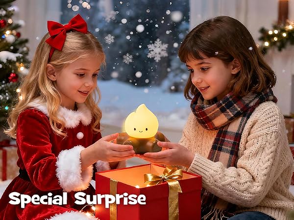Gefaxi Halloween campfire flickering night light dimmable flame light rechargeable and squishy