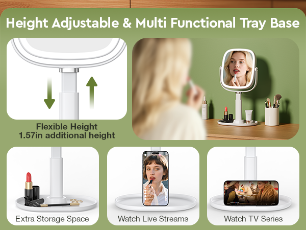 Height Adjustable &amp; Multi Functional Tray Base