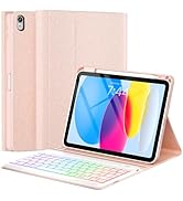 OYEEICE for iPad 10th Generation Case with Keyboard 10.9 inch - Detachable Backlit Keyboard, Smar...