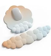 COVEVA Cloud Mouse Pad Wrist Support Keyboard Wrist Rest Set,Soft Memory Foam Egronomic Non-Slip ...