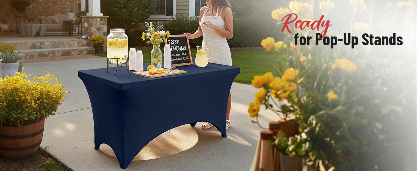 stretch fitted tablecoth fabric wedding ocassion anniversary party decoration event hotel