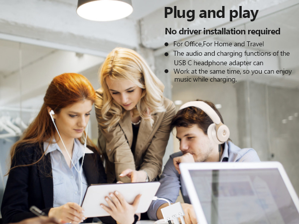 aux cord to usb c headphone splitter for 2 headphones