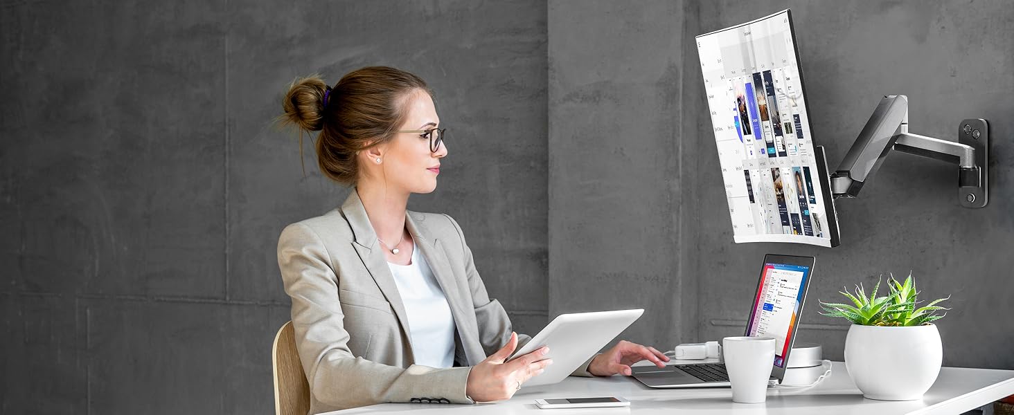 setup up a wall mount in a limited office space