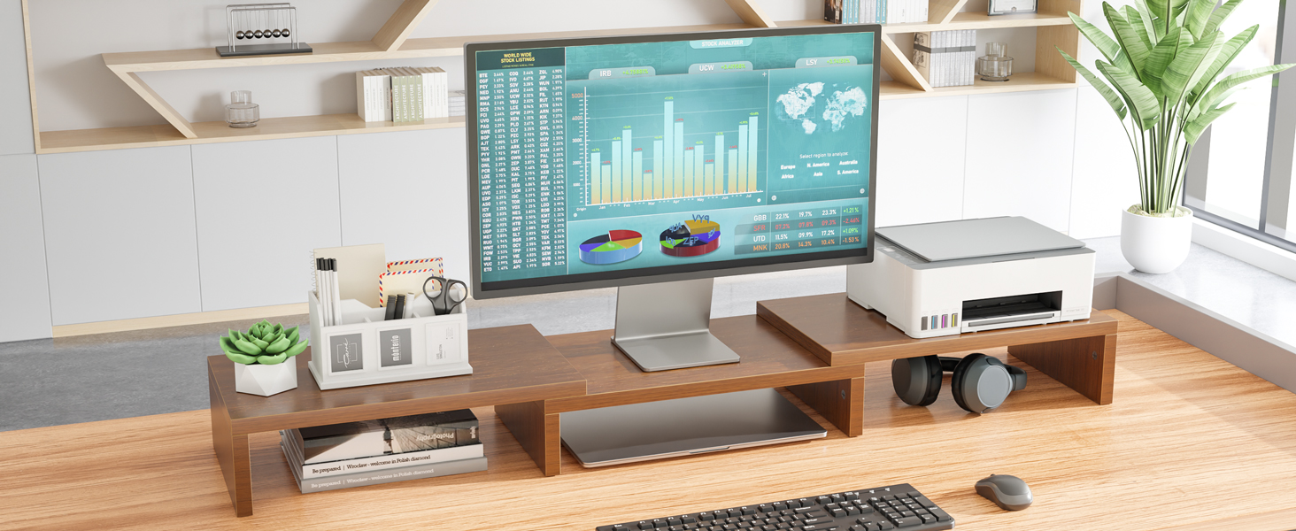Dual Monitor Stand Riser