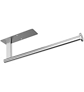 CUXIXA Paper Towel Holder Under Cabinet, Upgraded Adhesive Paper Towel Holder Wall Mount for Kitc...