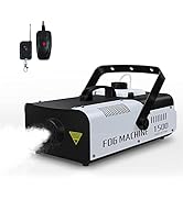 Telbum Fog Machine 1500 Watt and 20000 CFM Fog with with 2 Sets of Controllers, Professional Smok...