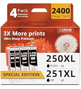 PGI-250XL Compatible Ink Cartridges Replacement for Canon 250 251 XL CLI-251XL PGI250XL CLI251XL ...