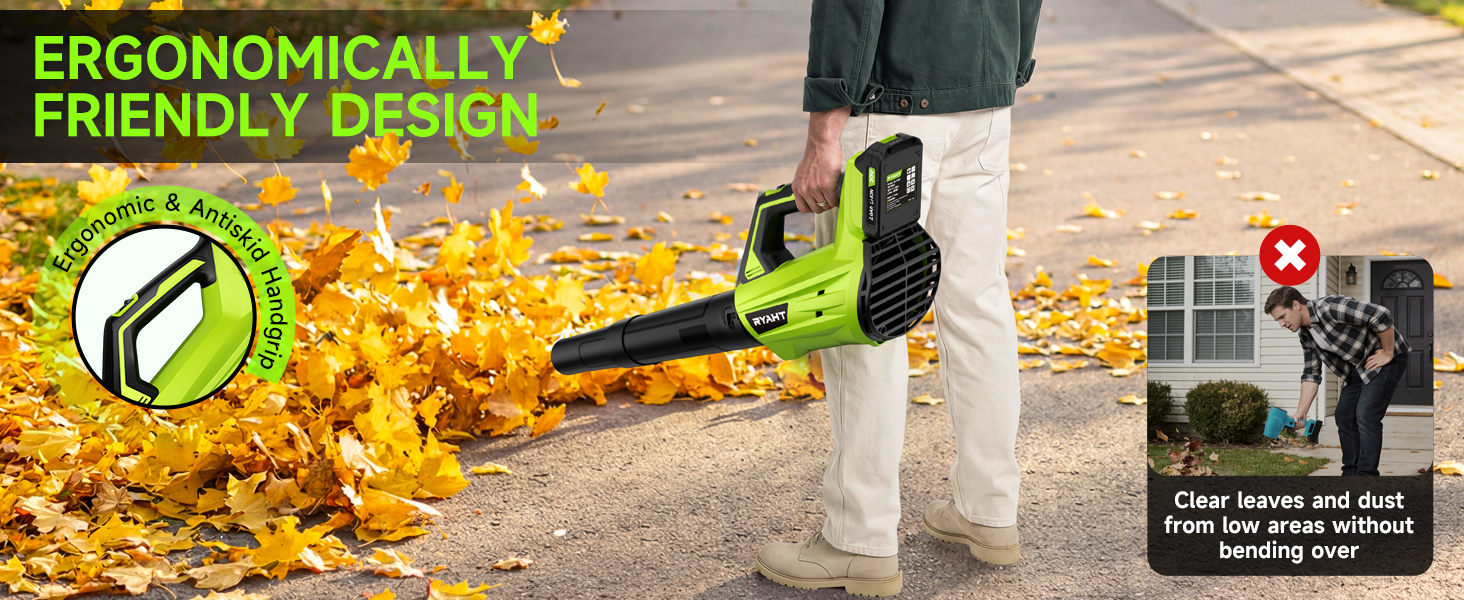 battery-operated leaf blower
