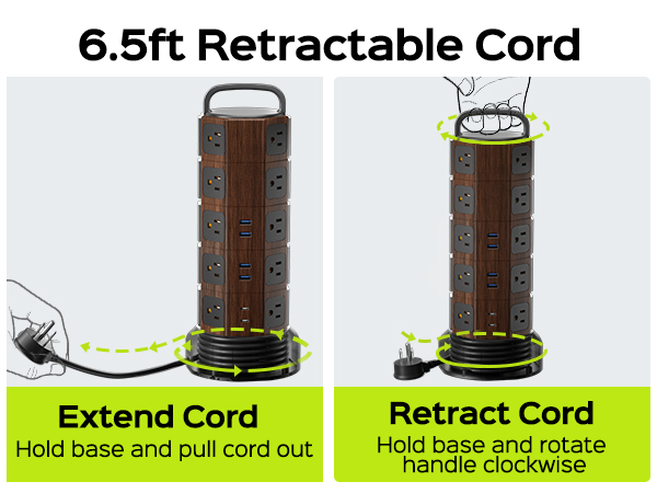 extension cord with multiple outlets