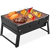 Limerri Floding Portable Charcoal Grill,13.7"x 10.6",Small charcoal Barbecue Grill for Outdoor Ca...