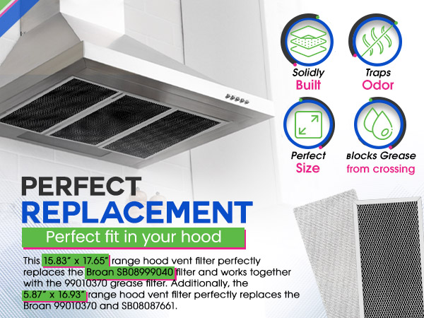 This is a perfect oven hood vent filter replacement