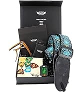 Stage Rocker Guitar Accessories Gift Box for Acoustic &amp; Electric Guitars, Premium Guitar Strap, P...