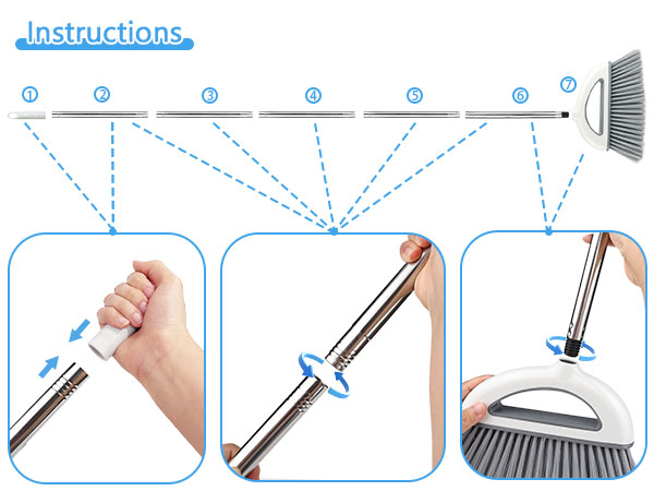 Angle Brooms for Sweeping Indoor