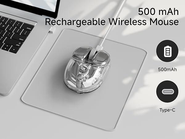 500 mAh Rechargeble