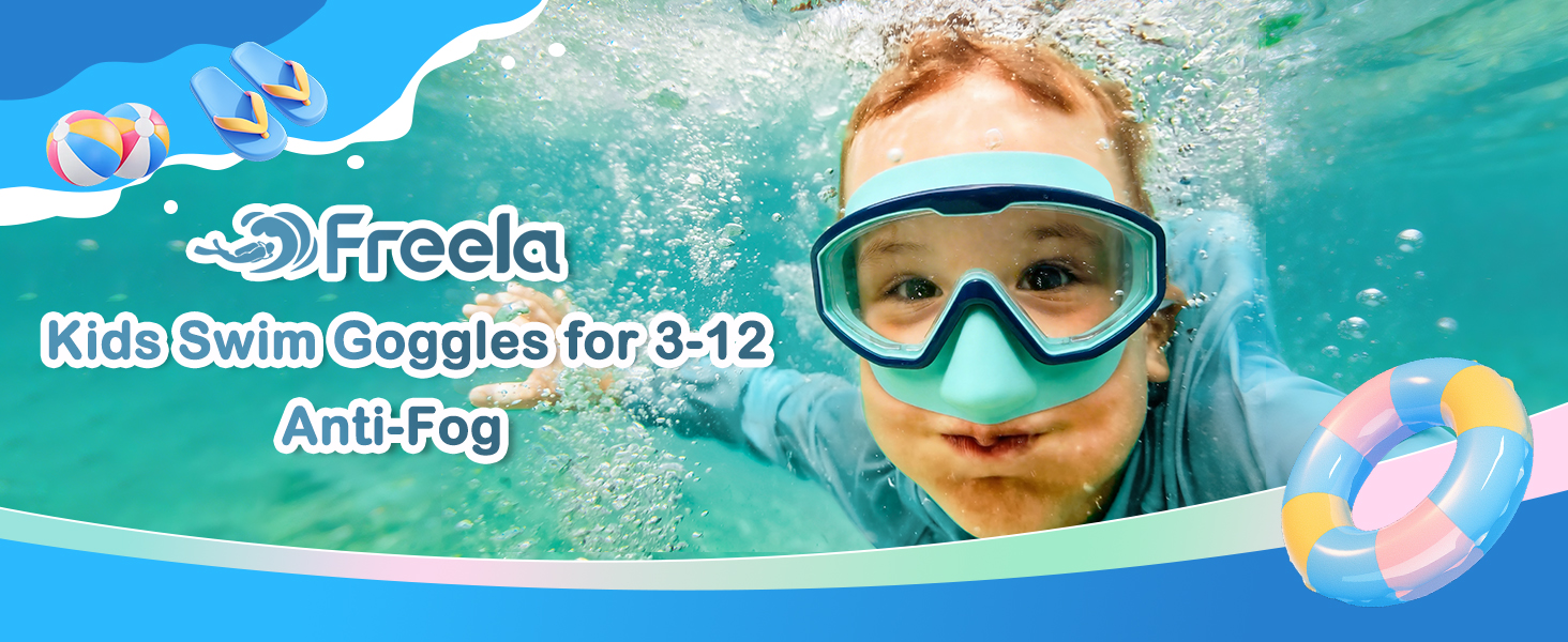 kids goggles for swimming 3-5