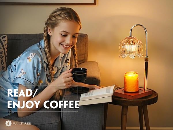 gifts for women candle lamp warmer with timer dimmable for yoga sleep work study dining friends gift