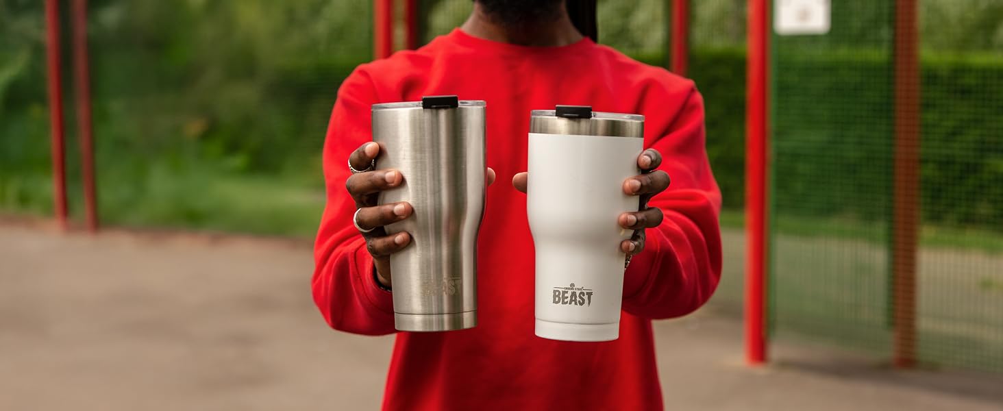 Greens Steel Beast Stainless Steel Insulated Tumbler With Handle