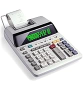 Sharp EL-1801V Ink Printing Calculator, 12-Digit LCD, AC Powered, Off-White, Ideal for Business &amp;...
