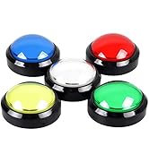EG STARTS 5 Pcs/lot Arcade Buttons LED 100mm Big Dome Shaped 12V LED Push Button Switch Compatibl...