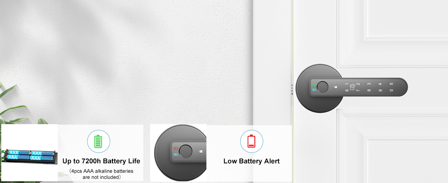 black smart indoor lock