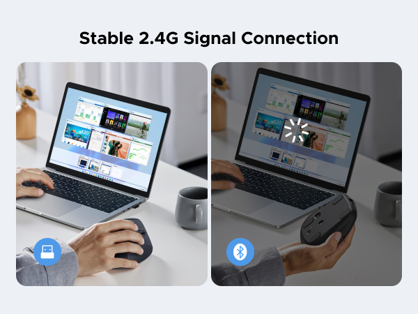 UGREEN Vertical Wireless Computer Mouse