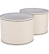 Lamp shades Set of 2,Drum Lampshades 13"x13" x 10" High, Medium Lampshades for Table Lamps Floor ...