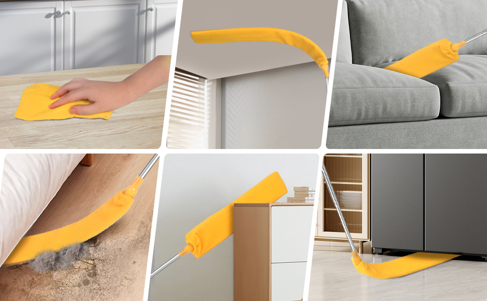 Retractable Gap Dust Cleaner Brush with Long Handle