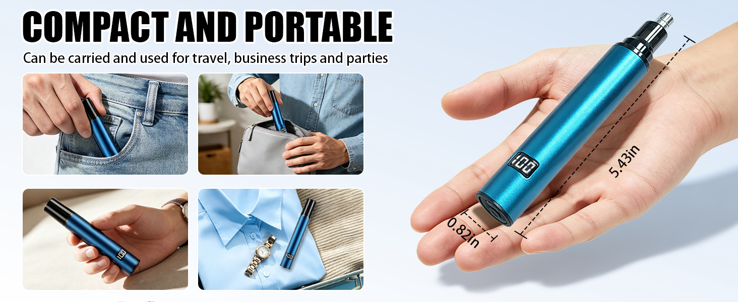 YunLuna nose trimmer,compact,portable,0.82*5.43 inch,suit for pocket, makeup bags, business trip