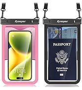 Rynapac Waterproof Phone Pouch - 8.5in Waterproof Phone Case with Lanyard, IPX8 Cell Phone Dry Ba...