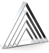 Equilateral Triangle Cookie Cutter Set Large - 5 Inch, 4 Inch, 3 Inch, 2 Inch - Geometric Frame P...