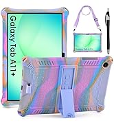 DETUOSI Silicone Case for Samsung Galaxy Tab A11+ Plus 11 Inch 2026/ Tab A9+ Plus 2024, Multi-Ang...
