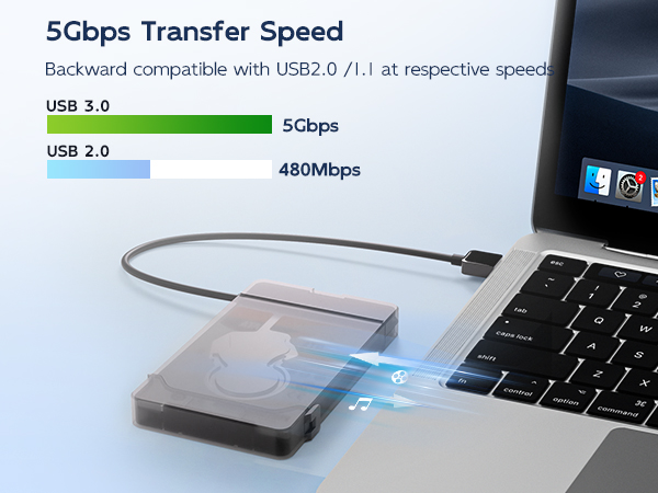 2.5 inch sata ssd hdd enclosure adapter 5Gbps usb3.0 to sata cable external hard drive case
