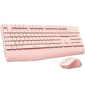 seenda Wireless Bluetooth Keyboard Mouse Combo, Ergonomic Keyboard with Wrist Rest, Silent Mouse,...