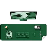 Niniubye Desk Pad, 48" x 17" PU Leather Non-Slip Desk Mat Large Mouse Pad for Desktop, Waterproof...