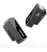 Wireless Lavalier Microphone for iPhone 16 15, Android, Tablet, PC, Mini Mic 3-Level AI Noise Red...