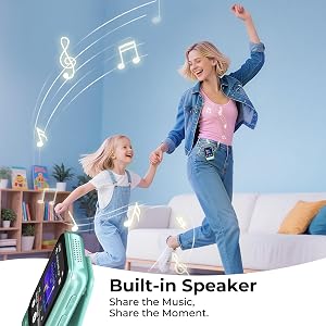 64GB Clip MP3 Player with Bluetooth, Sports Running, Speaker, Touchscreen, FM Radio, Voice Recorder