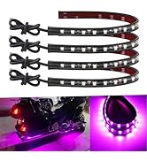 Car Led Strip Lights 12.75Inch Waterproof Led Light Strips for Cars Motorcycles Golf Cart Interio...