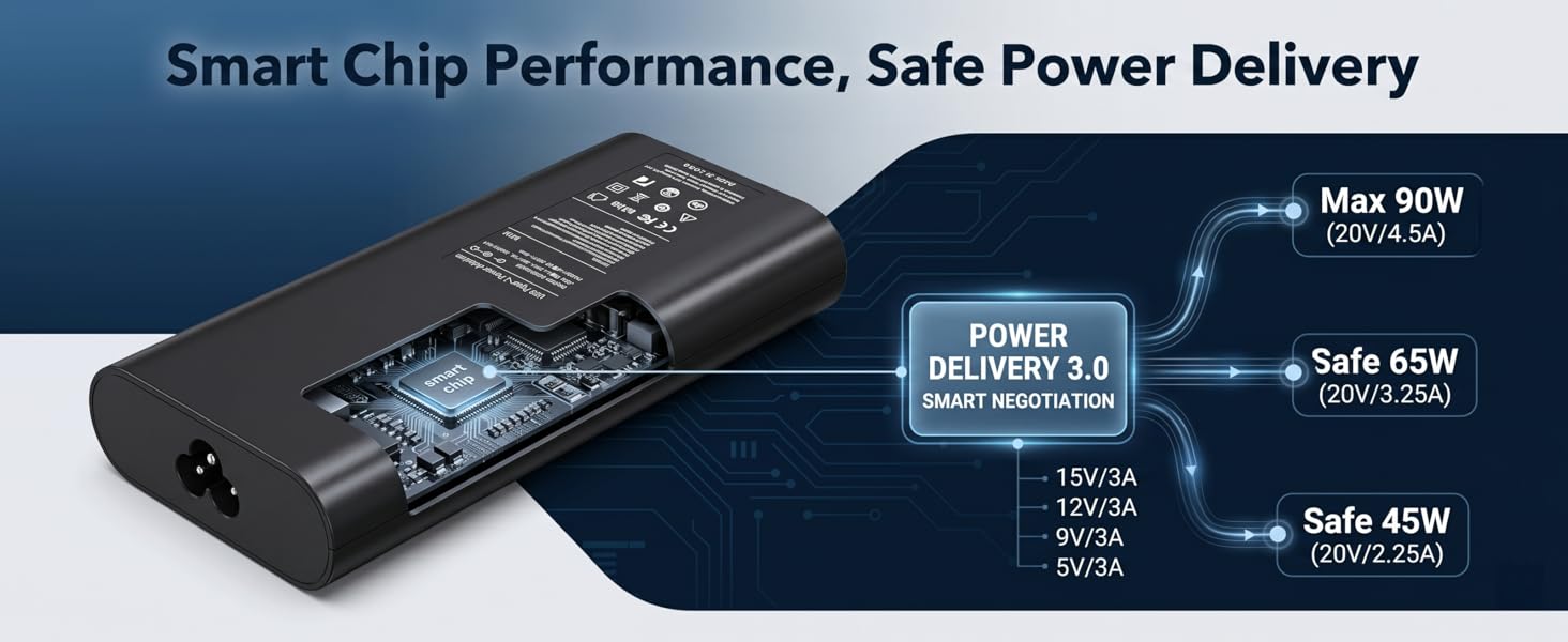 90W USB C Laptops Charger