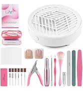 Nail Dust Collector Machine Nail Dust Cleaner for Beginners | Kits: Brush, Nail Files, Cuticle Pu...