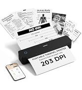 HPRT Inkless Portable Printer Wireless for Travel,Thermal Printer Supports 8.5" x 11" US Letter&amp;A...