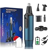 AREYZIN Nose Hair Trimmer for Men,2025 Professional 3 in 1 Painless Rechargeable Ear and Nose Tri...