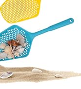 MUYIZI Beach Mesh Shovel with Beach Mesh Bag Shell Bags for Holding Beach Shell, Toys Kids Filter...