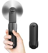 Jkjoy Mini Handheld Fan, Portable Hand Fan with USB Rechargeable, 2000 mAh Battery Operated Pocke...