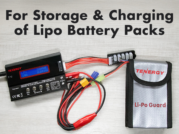 For storage and charging of lipo battery packs