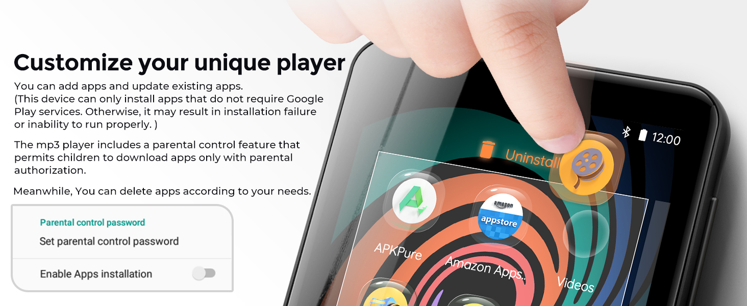 bluetooth mp3 music player