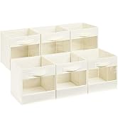 DIMJ Cube Organizer Bins, Transparent Storage Cubes, 11 Inch Cube Storage Bins, Storage Bins with...