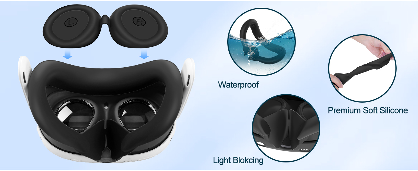 meta quest 3 silicone cover